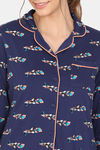 Zivame My Besties Cotton Pyjama Set-Medieval blue — thumbnail 5